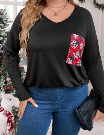 Bluză Shein Curve+, mix culori