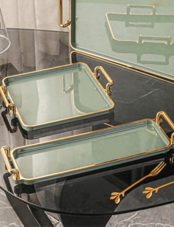 Platou pentru servire Shein, verde