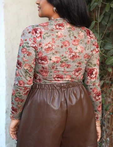 Bluză Shein Curve+, verde