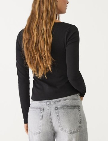 Bluză Stradivarius, negru