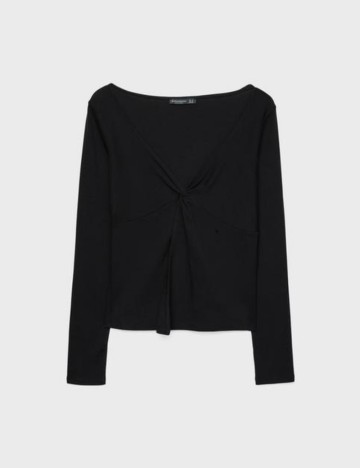 Bluză Stradivarius, negru