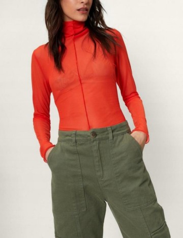 Bluză NASTY GAL, portocaliu