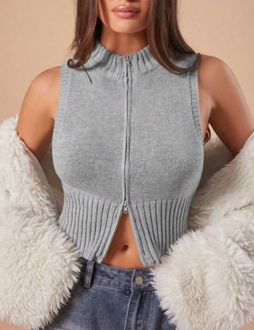 Vestă Shein Forever 21, gri