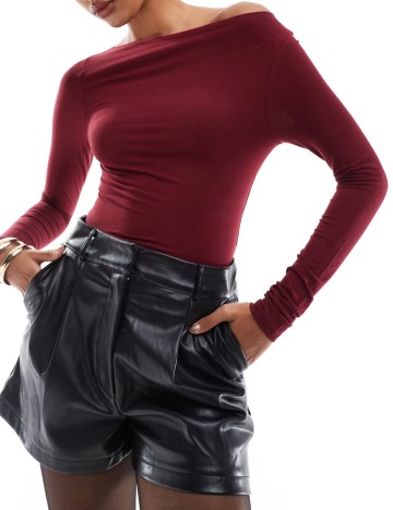 Bluză Shein, vișiniu