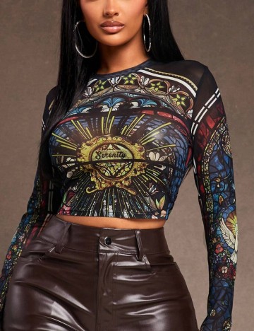 Bluză Shein, mix culori