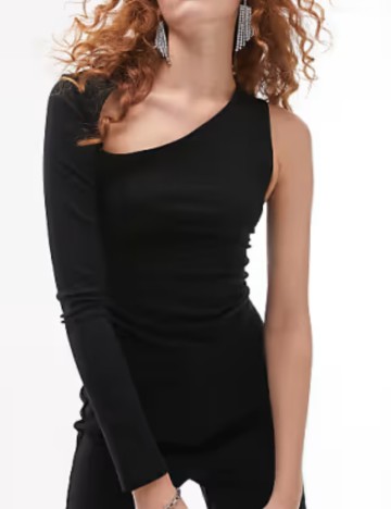Top Topshop, negru