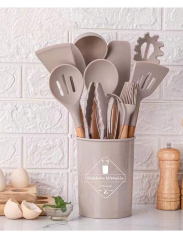 Set ustensile pentru bucătărie Shein, gri