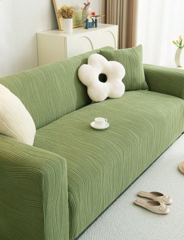 Set husă de canapea si faţă de pernă Shein, verde