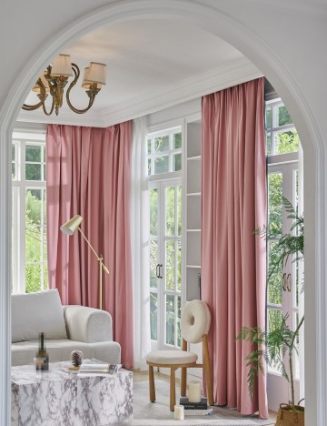 Draperie Shein, roz