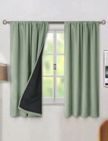 Draperie Shein, verde