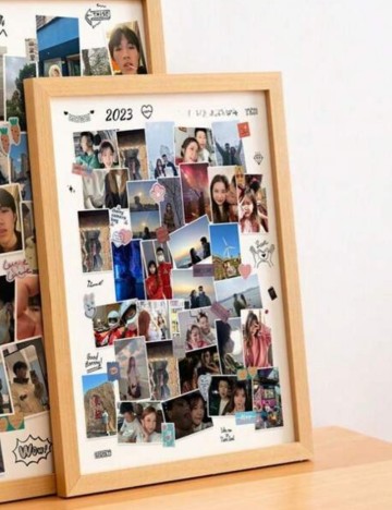 Ramă pentru poze Shein, bej