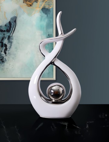 Accesoriu decorativ Shein, alb