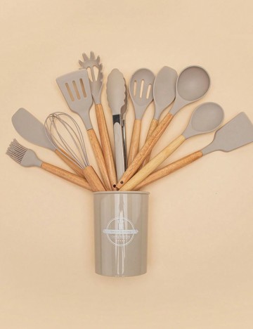 Set ustensile pentru bucătărie Shein, bej