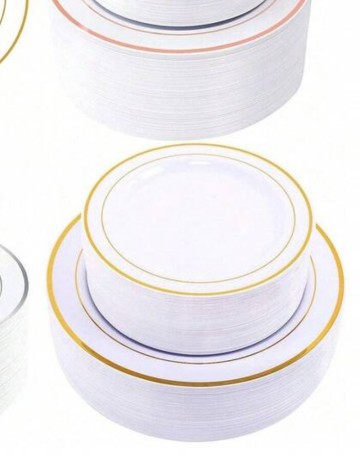 Set farfurii Shein, alb