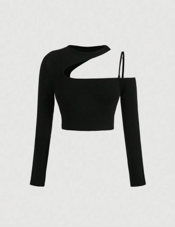 Top Shein Curve+, negru