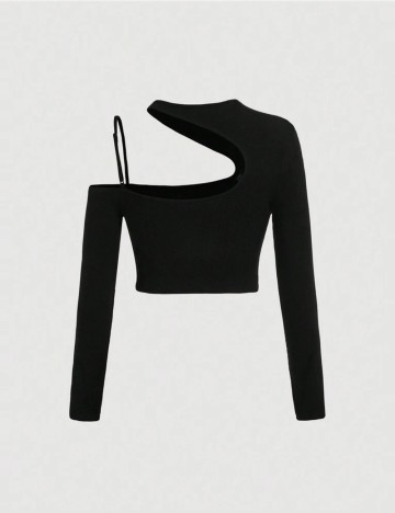 Top Shein Curve+, negru