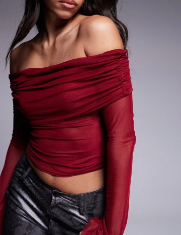 Bluză ASOS, vișiniu