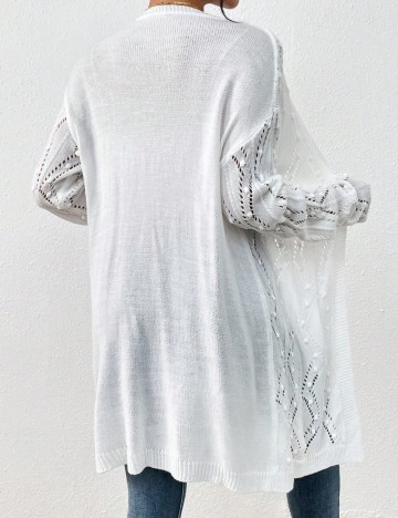 Cardigan Shein, alb