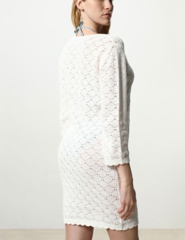 Rochie mini Lefties, alb