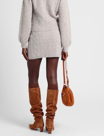 Fustă mini Topshop, bej