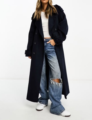 Palton ASOS, albastru
