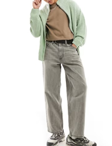 Pulover cu fermoar ASOS, fistic