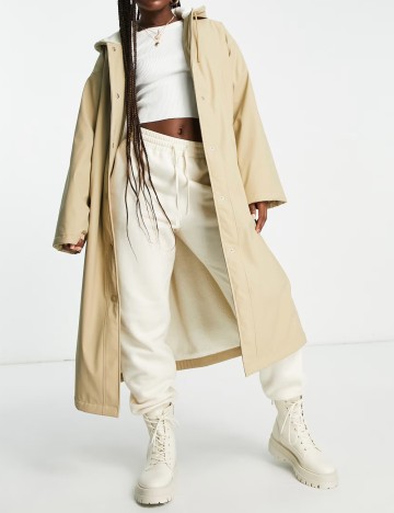 Jachetă lungă ASOS, bej