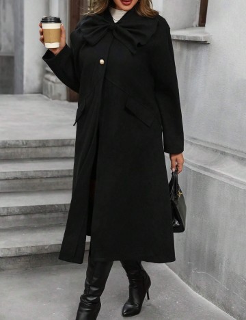 Palton Shein Curve+, negru