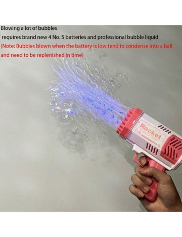 Pistol pentru baloane din săpun Shein, roz