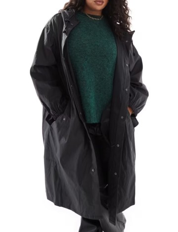 Geacă de ploaie ASOS, negru
