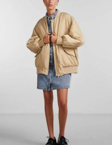 Jachetă Pieces, bej