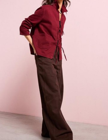 Cămașă Only, burgundy