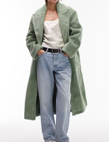 Palton Topshop, verde