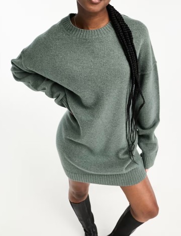 Rochie mini WEEKDAY, verde