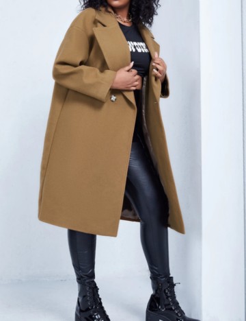 Palton Shein Curve+, maro