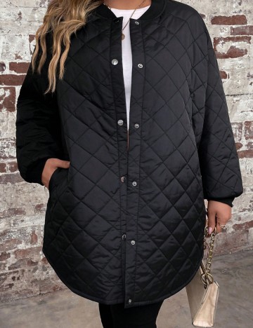 Jachetă Shein Curve+, negru