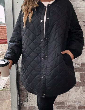 Jachetă Shein Curve+, negru