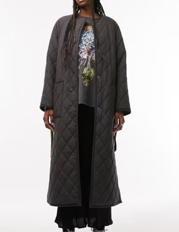 Geacă lungă Topshop, gri