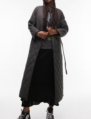 Geacă lungă Topshop, gri