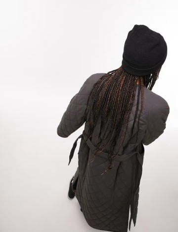 Geacă lungă Topshop, gri