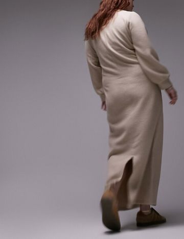 Rochie maxi Topshop, bej