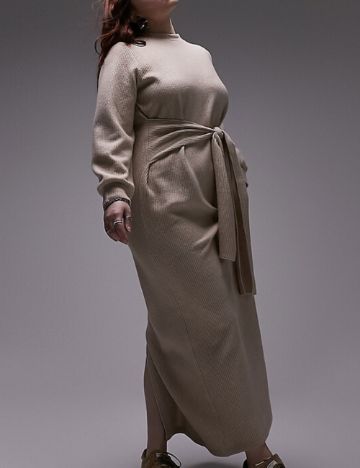 Rochie maxi Topshop, bej