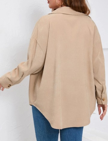 Cămașă Shein Curve+, bej