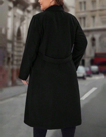 Palton Shein Curve+, negru