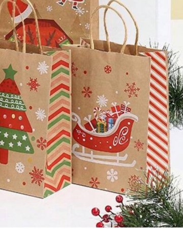 Pungă de cadou Shein, maro