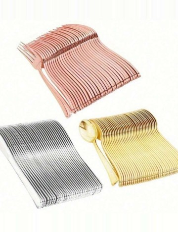 Set furculițe Shein, auriu