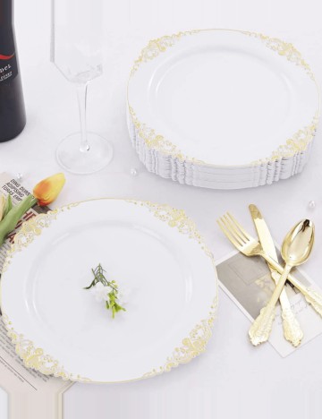 Set farfurii Shein, alb