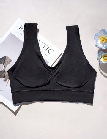 Bustieră Shein Curve+, negru