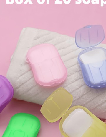 Foițe de săpun portabile Shein, roz