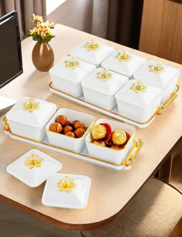 Set recipiente Shein, alb